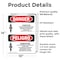 Signmission Asbestos Cancer Lung Disease Bilingual Danger Sign, Vinyl Decal, 10in W x 14in L, 2PK OS-2PACK-DS-D-1014-VS-1033 - alternate 2